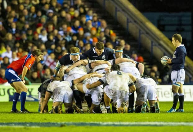 The Scottish scrum will face a stiff test against their Italian counterparts. Picture: SNS/SRU