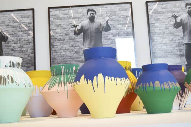 Part of the Ai Weiwei installation which Maximo Caminero is alleged to have damaged. Picture: Reuters