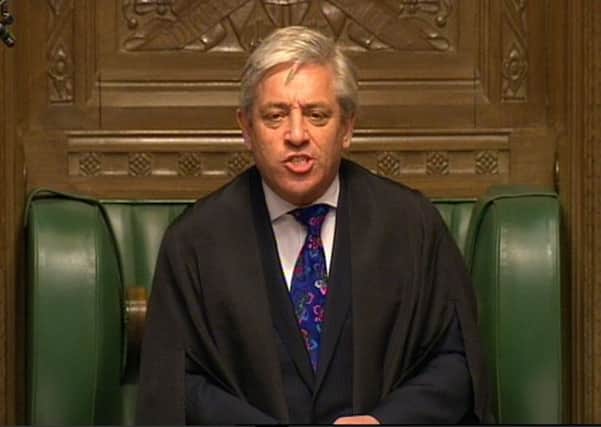 John Bercow, Speaker of the House of Commons. Picture: PA