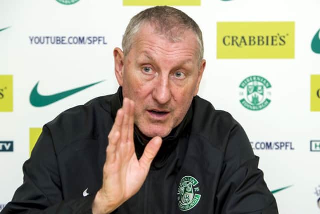 Hibernian manager Terry Butcher. Picture: SNS