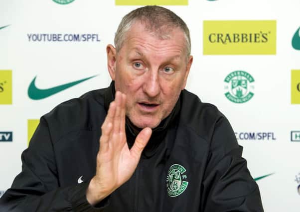 Hibernian manager Terry Butcher. Picture: SNS