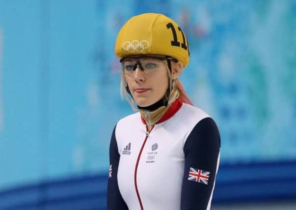 Elise Christie: Chasing gold. Picture: PA