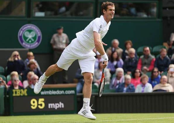 Andy Murray at Wimbledon. Picture: Getty