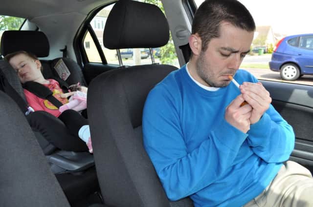 Hundreds of thousands of children are exposed to cigarette smoke in a car every week. Picture: Contributed