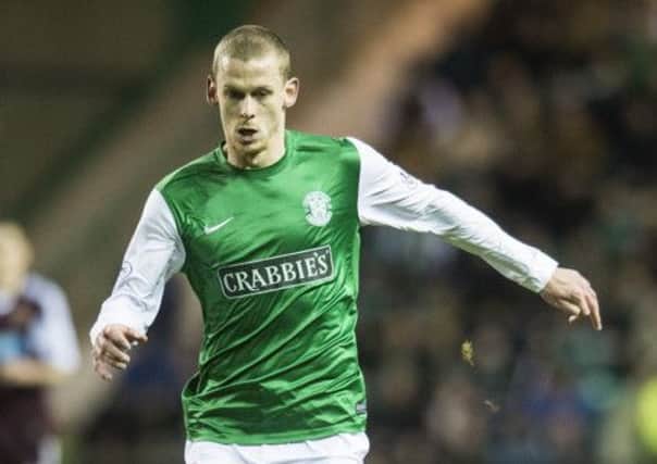 Scott Robertson in action for Hibernian. Picture: Ian Georgeson