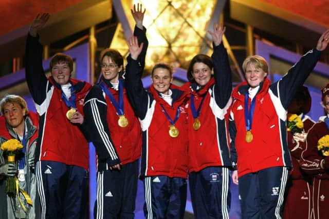 On this day in 2002, at the Winter Olympics in Salt Lake City, the British womens curling team won a gold medal. Picture: Getty