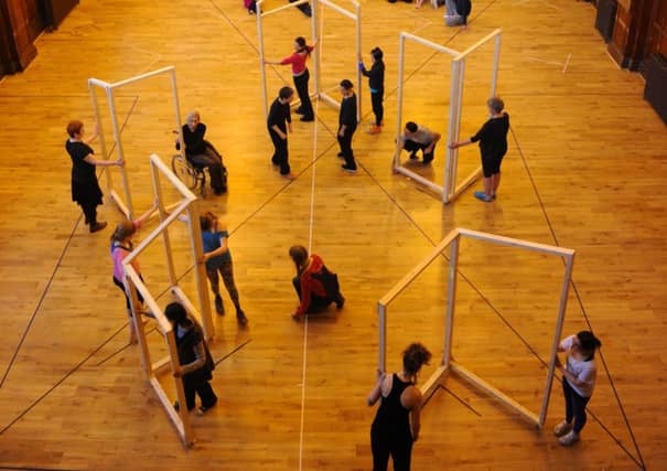 Rehearsals for Glory in the Pierce Institute in Govan. Picture: Robert Perry