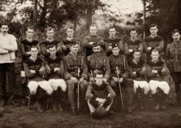 The football team of McCraes Battalion. Picture: McCrae Battalion Collection