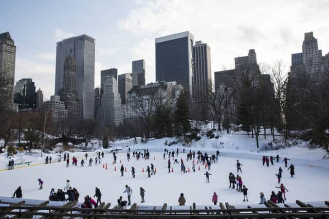 Ice can be a source of pleasure, as these skaters in New Yorks Central Park demonstrate. Picture: Getty