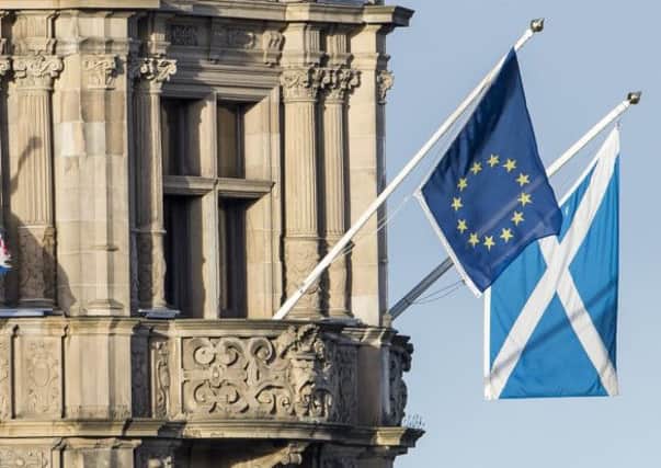 Almost two-thirds of Scots voters would support an in-out referendum on the UK's membership of the EU, according to a poll. Picture: Ian Georgeson