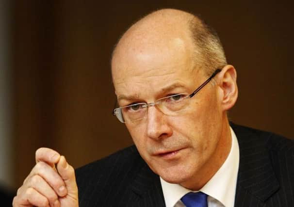John Swinney says the freeze is good news for communities Picture: Andrew Cowan