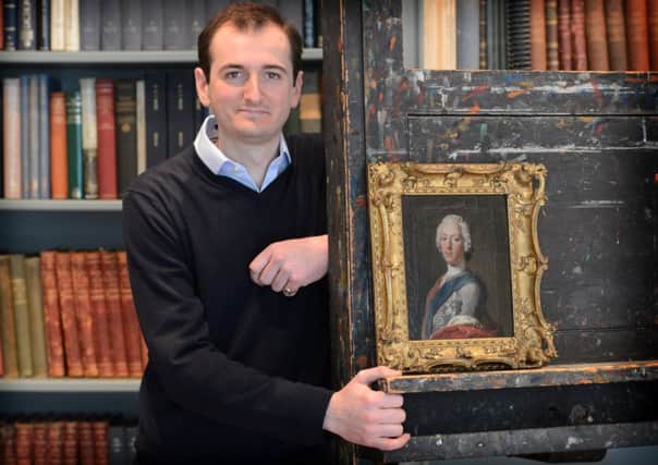 Dr Bendor Grosvenor discovered the portrait of Charles in the collection of the Earls of Wemyss at Gosford House. Picture: Neil Hanna