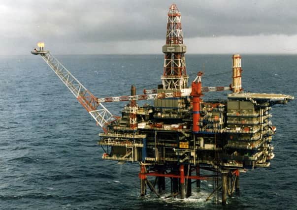 A North Sea oil platform.