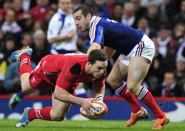 George North scores a try for Wales at the Millennium Stadium in Cardiff Picture: Getty Images