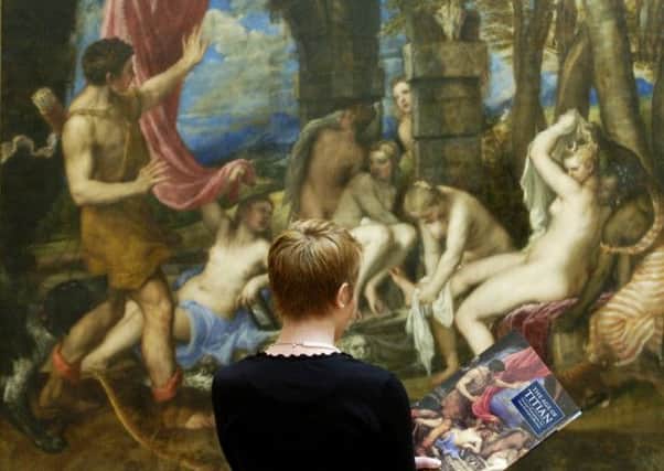 Titian's Diana and Actaeon hangs in Edinburgh. Picture: TSPL