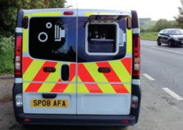 Police say camera vans sit on roads that are not accident black spots. Picture: Johnston Press