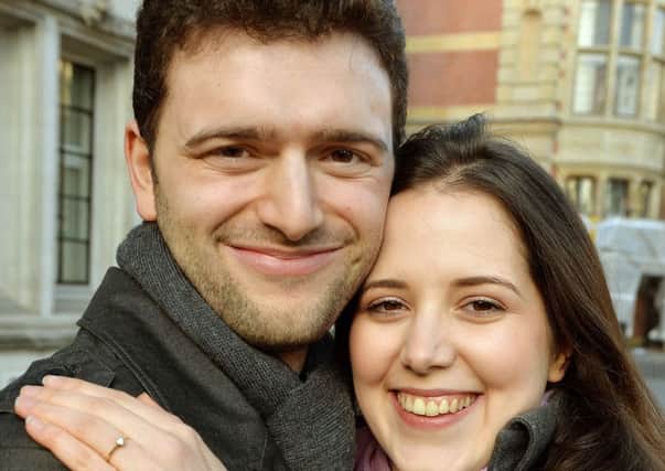 Louisa Hodkin and Alessandro Calcioli outside the Supreme Court in London. Picture: PA