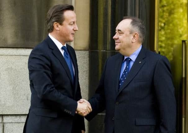 David Cameron and Alex Salmond will hold cabinet meetings just seven miles apart. Picture: Ian Georgeson