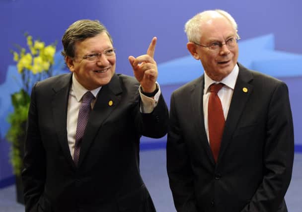 President of the EC José Manuel Barroso and Council President, Herman Van Rompuy. Picture: AFP/Getty