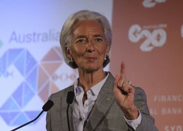 'Measures to boost trade will be essential' - Christine Lagarde. Picture: AP