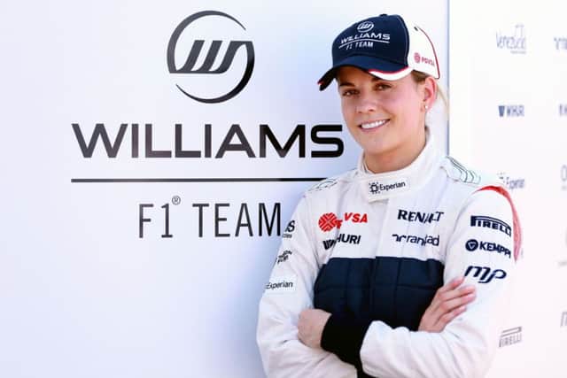 Susie Wolff will this season become the first woman in 22 years to compete in a Formula One event. Picture: PA