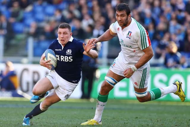 Duncan Weir impressed at the Stadio Olympico and should be handed the No 10 jerse. Picture: PA