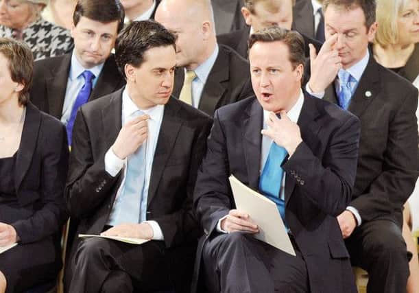 Ed Miliband and David Cameron. Picture: Getty