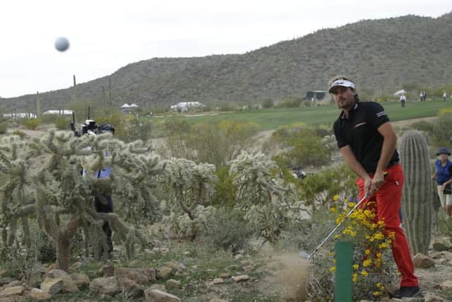 Victor Dubuisson evoked memories of Seve Ballesteros with some of his recovery play. Picture: AP