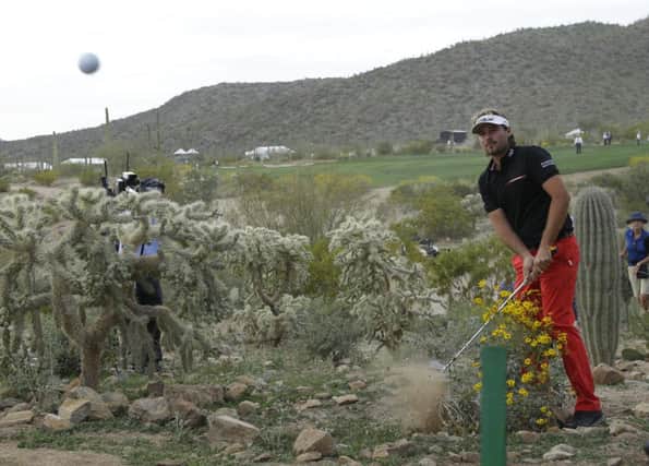Victor Dubuisson evoked memories of Seve Ballesteros with some of his recovery play. Picture: AP