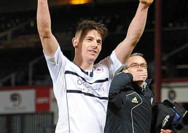 Raith goal scorer Dougie Hill. Picture: Neil Doig