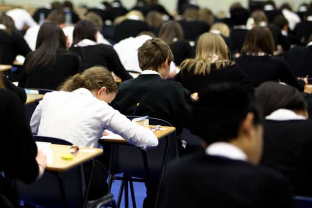 Pupils at Willamwood High School sit prelim exams. Picture: Getty