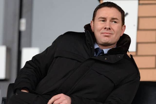 Derek Adams sparked the incident after running onto the pitch Picture: SNS