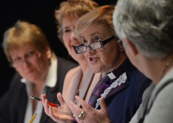 The Right Reverend Lorna Hood speaks at the launch. Picture: Neil Hanna
