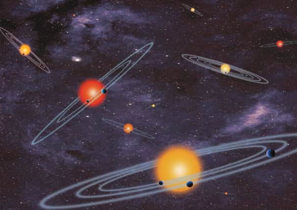 An artist's impression of what some of the new planets might look like. Picture: NASA