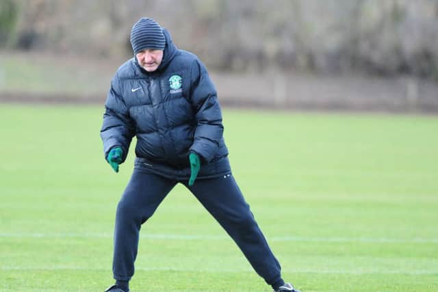 Terry Butcher directs his squad at training. Picture: Ian Rutherford