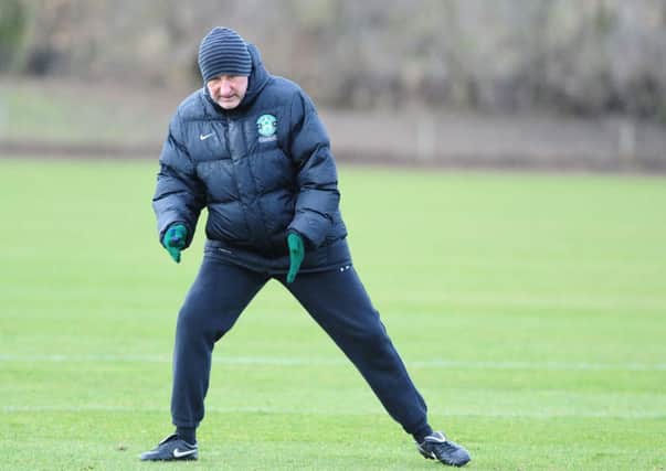 Terry Butcher directs his squad at training. Picture: Ian Rutherford