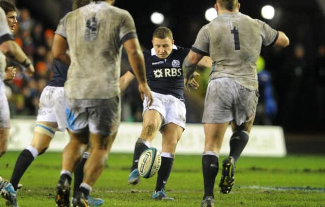 Scotland's Duncan Weir. Picture: Jane Barlow