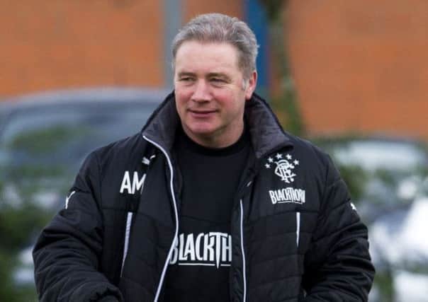 Rangers manager Ally McCoist leads training. Picture: SNS