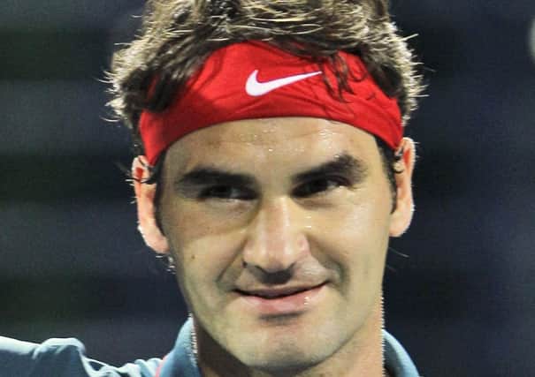 Roger Federer: Comeback after rain. Picture: AP
