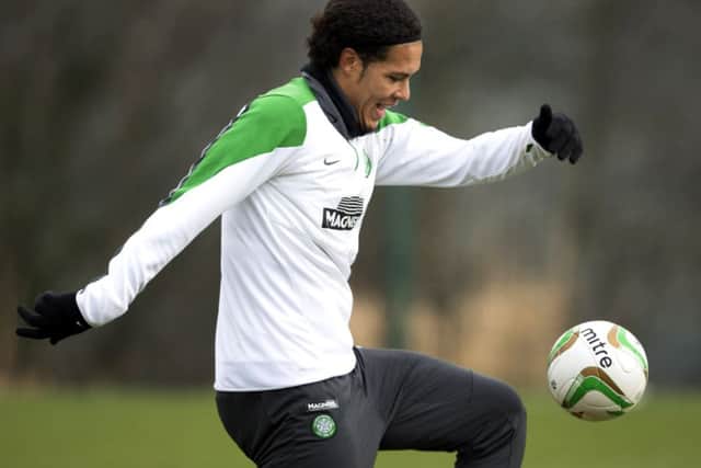 Virgil van Dijk is free to play for Celtic today after the club appealed his sendingoff. Picture: SNS