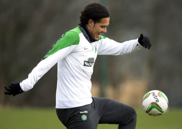 Virgil van Dijk is free to play for Celtic today after the club appealed his sendingoff. Picture: SNS