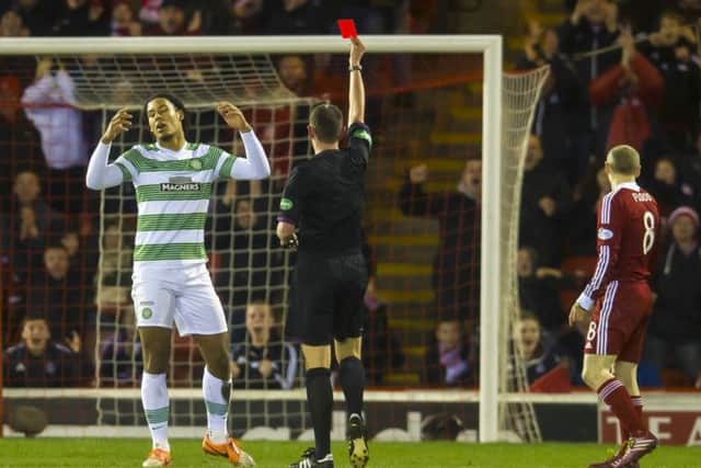 Celtic are hopeful of getting Virgil van Dijk's red card overturned. Picture: SNS