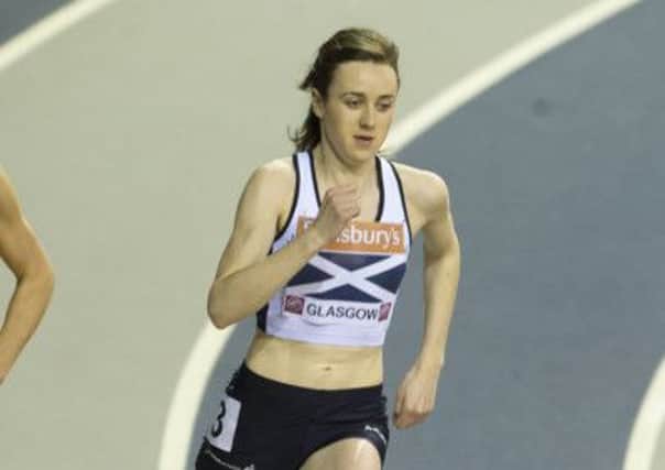 Team Scotland's Laura Muir in action at the British Athletics International in Glasgow. Picture: SNS