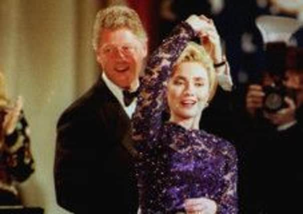 Bill Clinton spins wife Hillary in this file photo taken in 1993. Picture: Getty