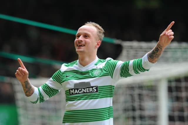 Leigh Griffiths notched a hat-trick as Celtic thumped Inverness CT 5-0. Picture: Robert Perry