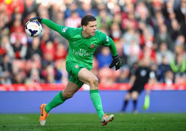 Arsenal's Wojciech Szczesny was sent off in their Champions League tie against Bayern, and faces the 'triple punishment'. Picture: getty
