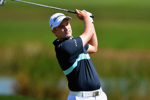 Russell Knox plays a shot during the final round of The Honda Classic. Picture: Getty