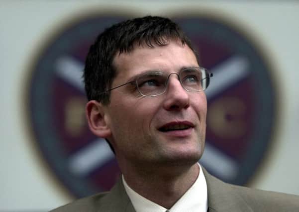 Craig Levein during his previous reign at Hearts. Picture: TSPL