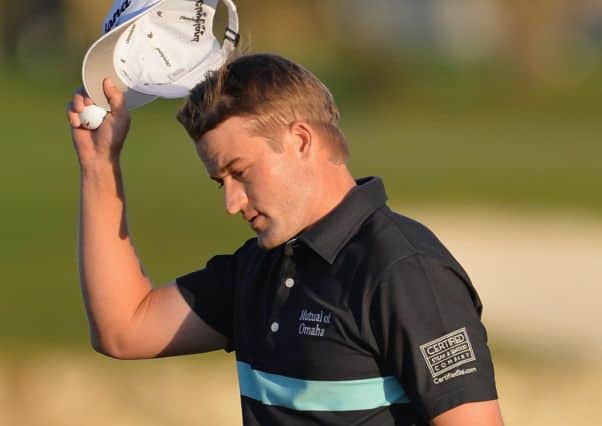 Russell Knox reacts during the final round of The Honda Classic at PGA National Resort and Spa. Picture: Getty