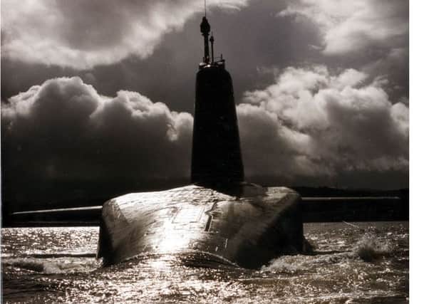 Trident nuclear submarines operate from Faslane naval base on the Clyde